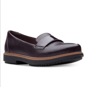 Clarks Collection Burgundy Leather Raisie-Arlie